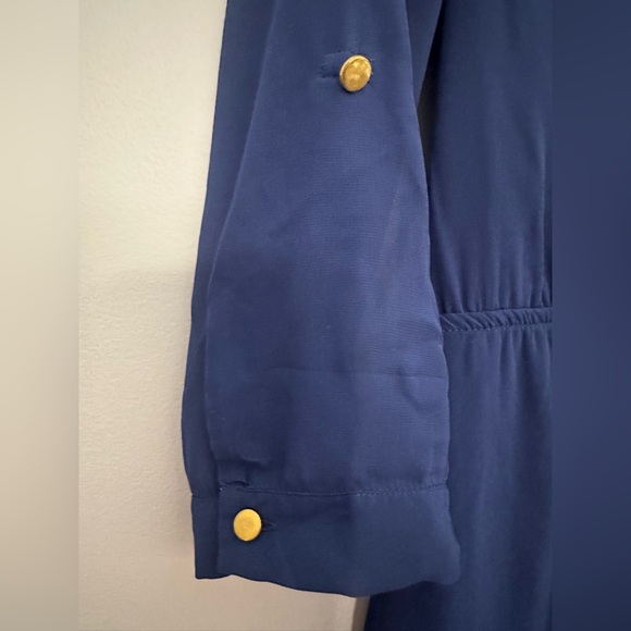 Navy Long Sleeve Dress - Picture 3 of 8